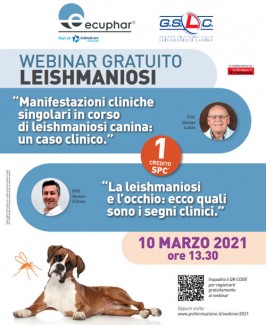 Primo Webinar Live sulla Leishmaniosi canina anno 2021
