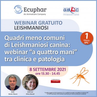 Third appointment of live Webinar on canine leishmaniosis 2021
